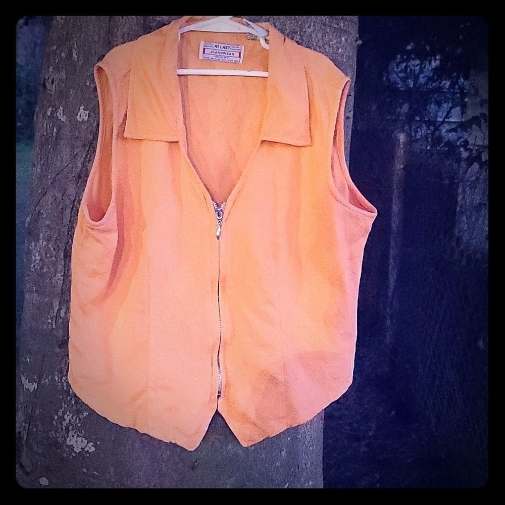 Vintage Jeanswear orange vest